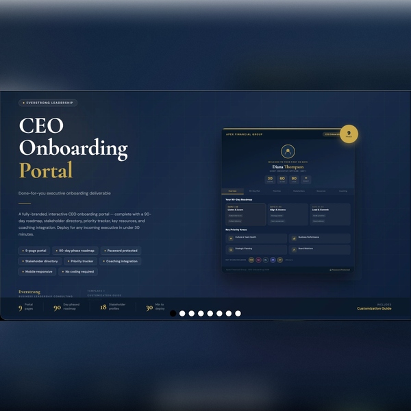 Executive Onboarding Portal preview