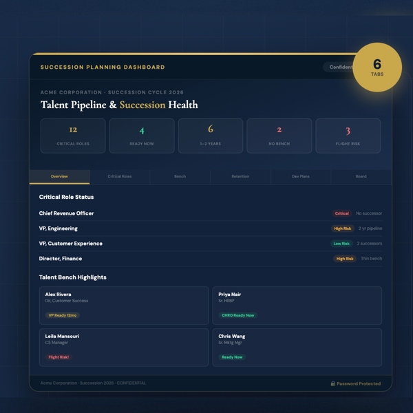 Succession Planning Dashboard preview